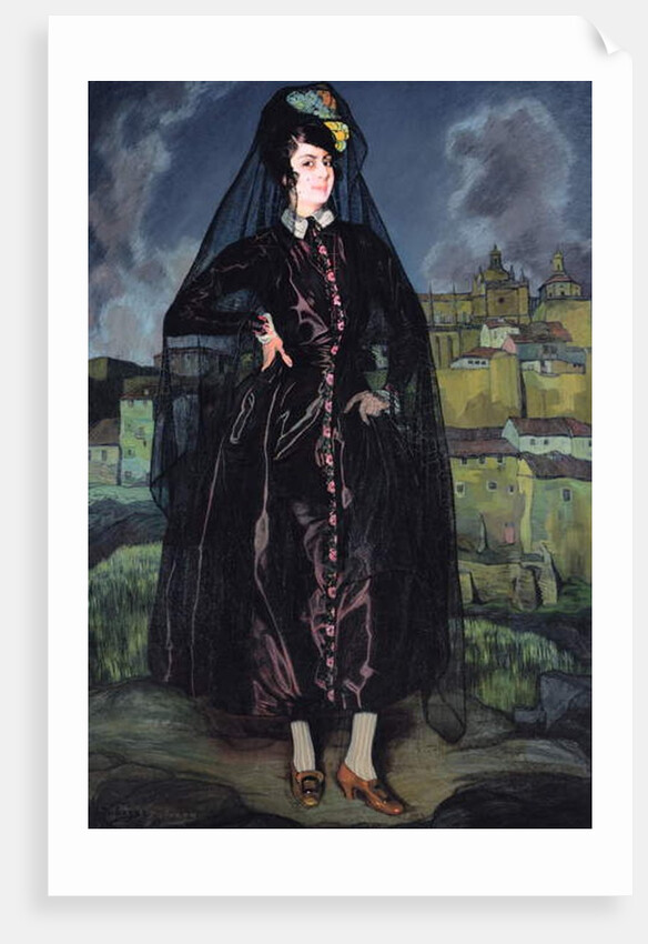 Portrait of Anita Ramirez in Black, 1916 by Ignacio Zuloaga y Zabaleta