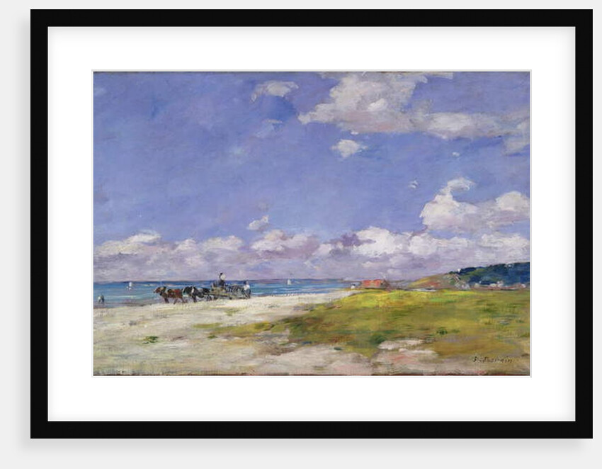 The Beach at Trouville, c.1887-96 by Eugene Louis Boudin