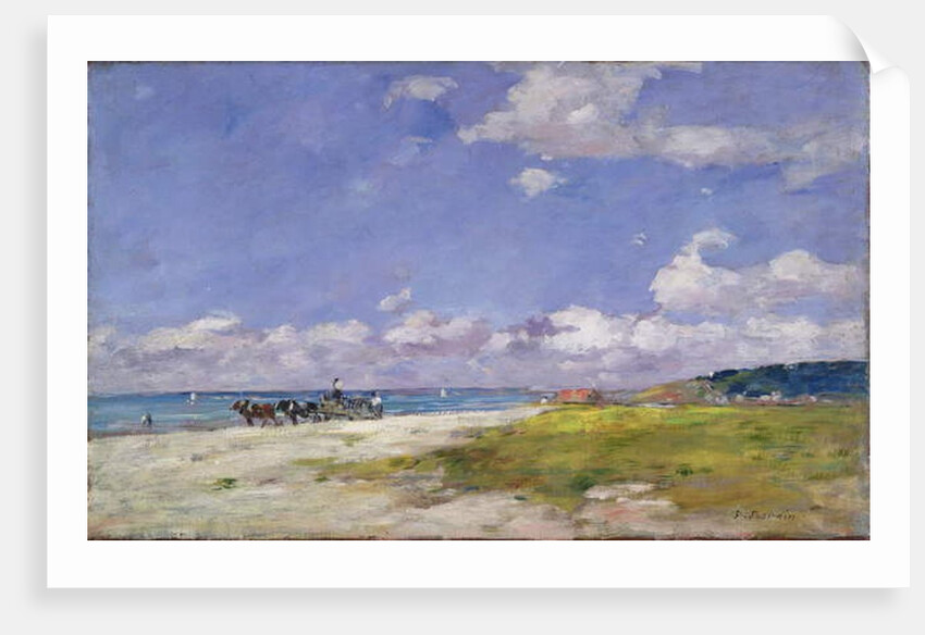 The Beach at Trouville, c.1887-96 by Eugene Louis Boudin