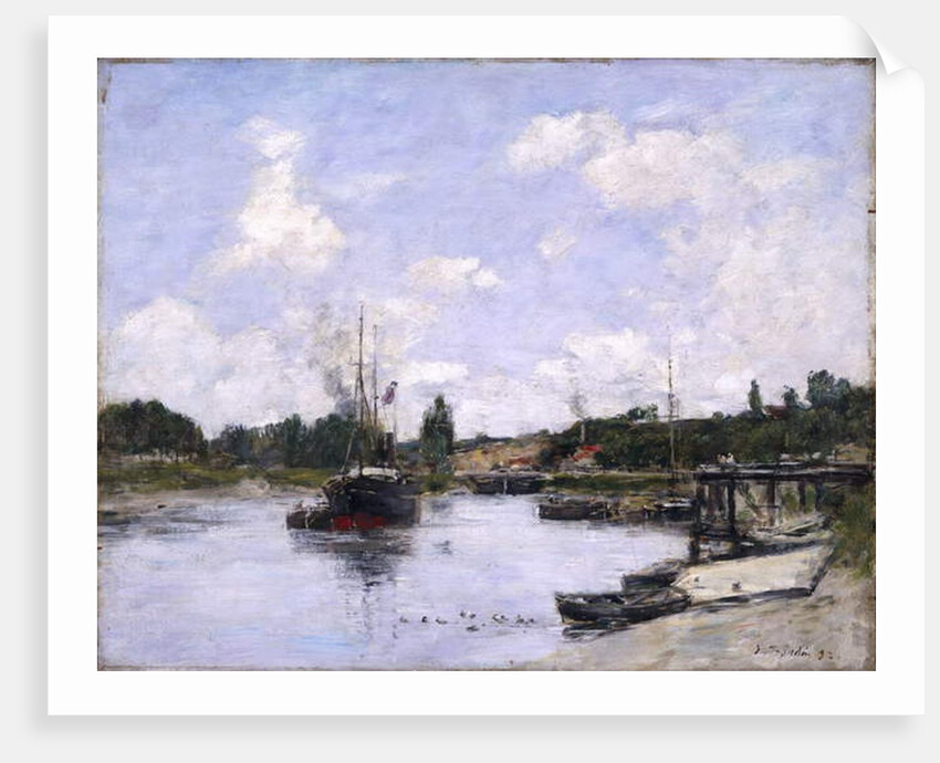 The Port, Saint-Valery-sur-Somme, 1892 by Eugene Louis Boudin
