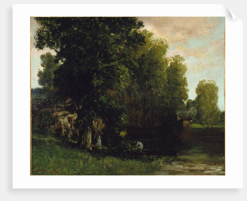 The Edge of the Pool 1867 by Gustave Courbet