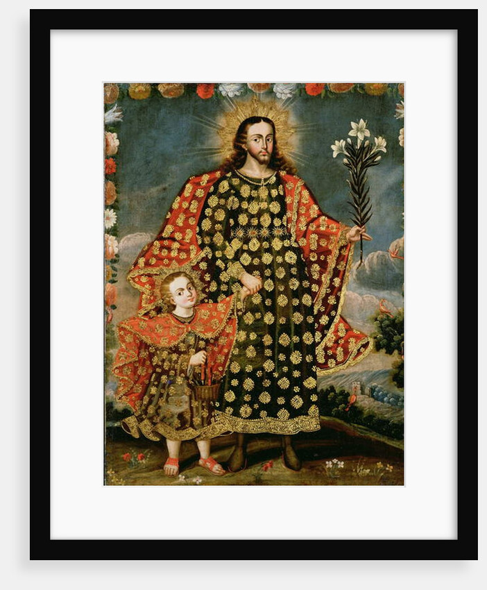St. Joseph and the Christ Child, late 17th - early 18th century by School Peruvian