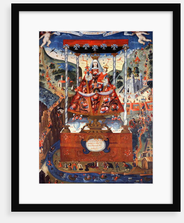 Our Lady of Cocharcas under a Baldacchino, 1765 by School Peruvian