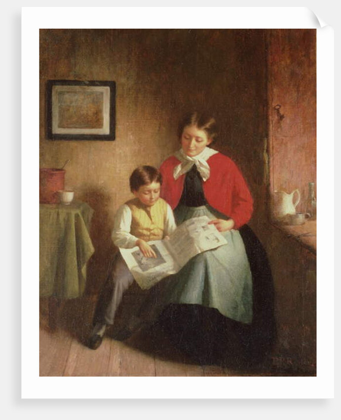 Mother and Boy with Picture Book, 1868 by Platt Powell Ryder
