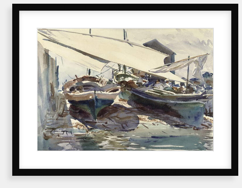 Boats Drawn Up by John Singer Sargent