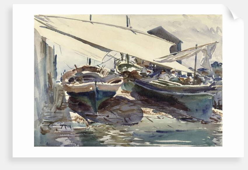 Boats Drawn Up by John Singer Sargent