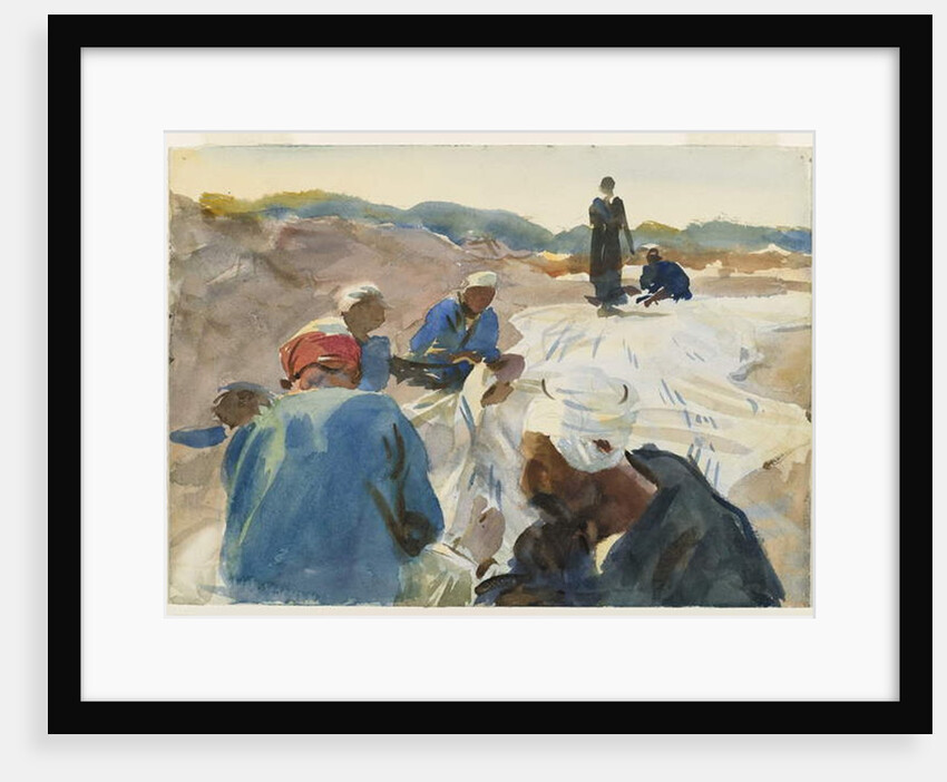 Mending a Sail by John Singer Sargent
