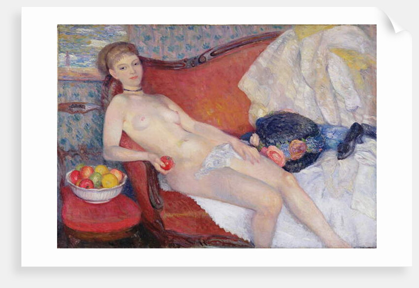 Nude with Apple, 1909-10 by William James Glackens