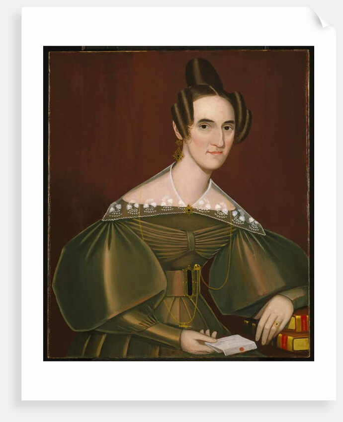 Jeannette Woolley, later Mrs John Vincent Storm, c.1838 by Ammi Phillips