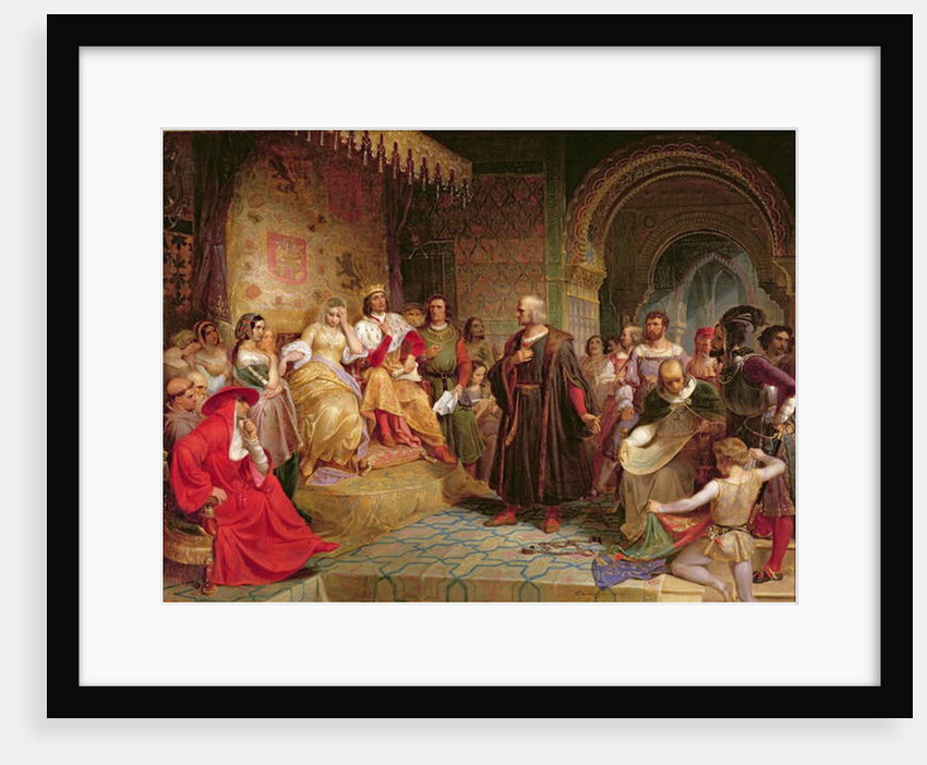 Columbus before the Queen, 1843 by Emanuel Gottlieb Leutze