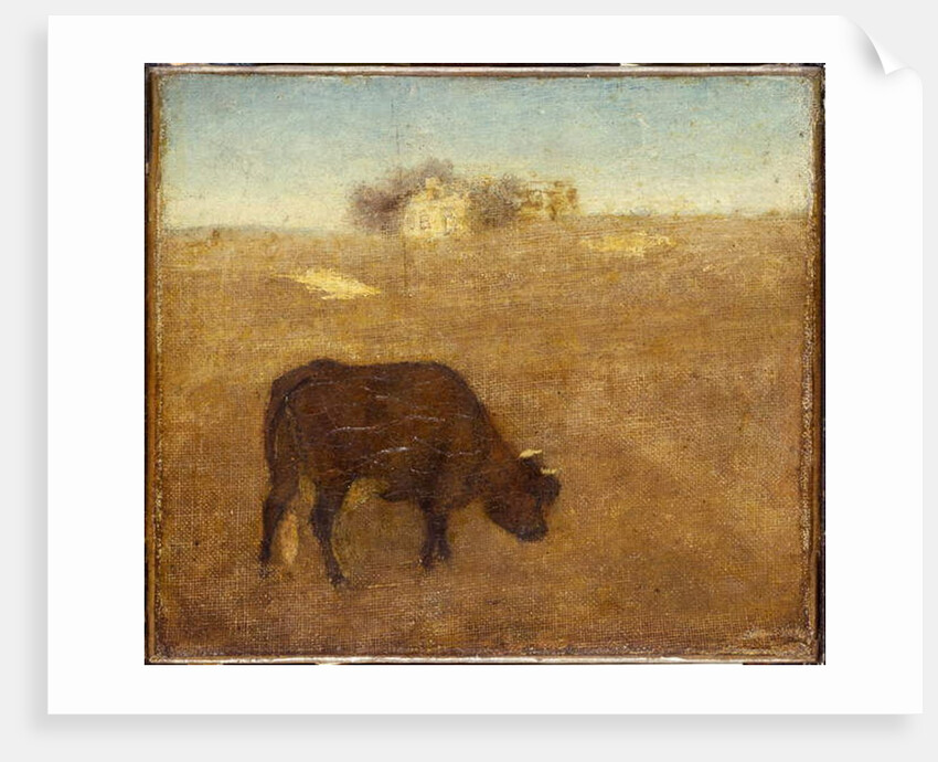 Evening Glow, the Old Red Cow, early to mid 1870s by Albert Pinkham Ryder