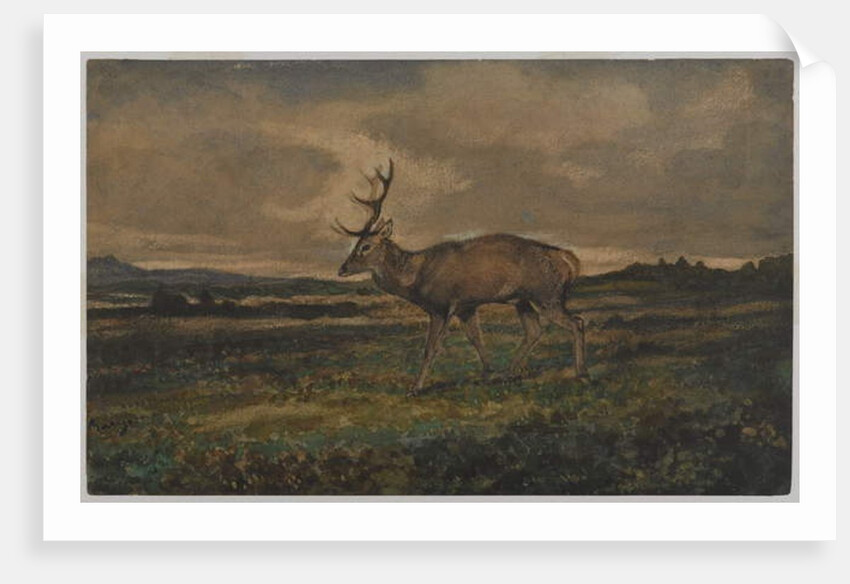Stag Walking by Antoine Louis Barye