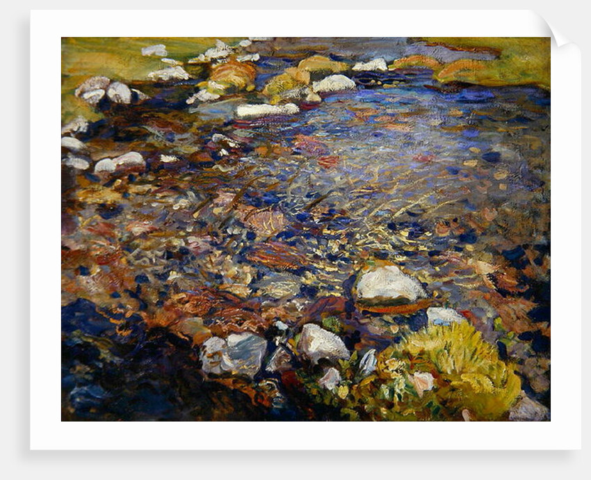 Stream in Val d'Aosta, c.1909 by John Singer Sargent