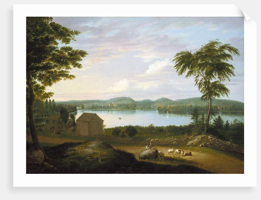 View of Springfield on the Connecticut River, 1819 by Alvan Fisher