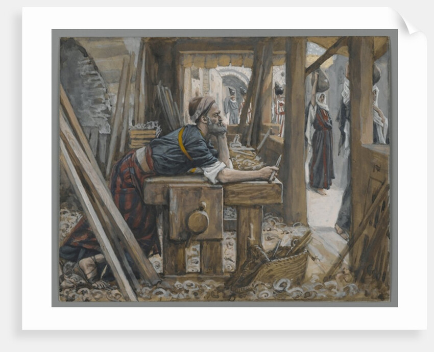 The Anxiety of Saint Joseph by James Jacques Joseph Tissot