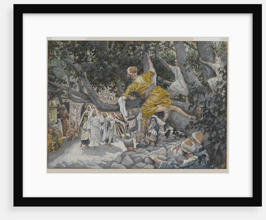 Zaccheus in the Sycamore Awaiting the Passage of Jesus by James Jacques Joseph Tissot
