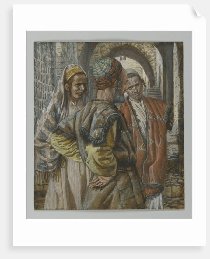 Simon the Cyrenian and His Two Sons Alexander and Rufus by James Jacques Joseph Tissot