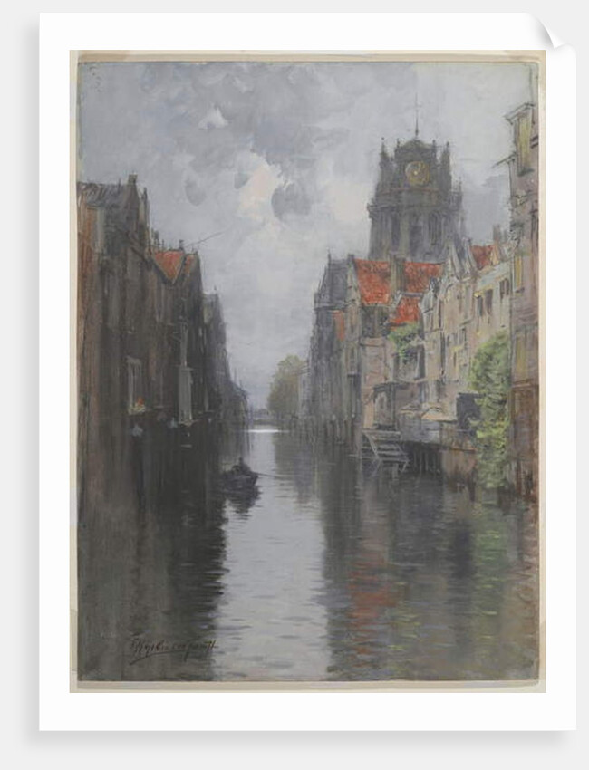 Behind the Groote Kirk, Dordrecht, c.1880s by Francis Hopkinson Smith