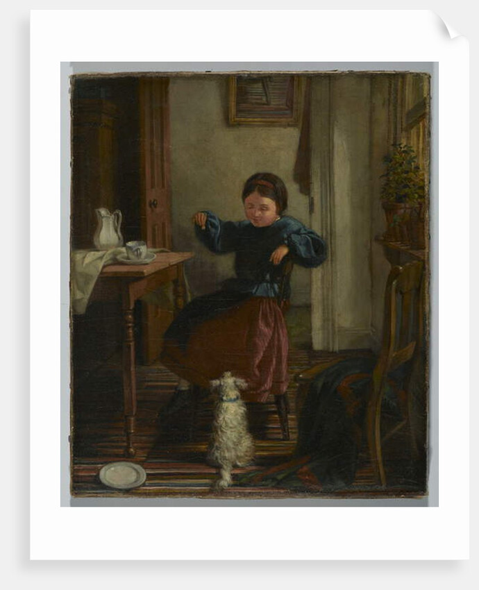 Girl and Dog by John Whittaker