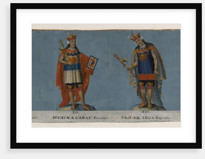 Four Inca Kings: Tupac Yupanqui, Huayna Capac, Huascar Inca, Atahuallpa, early 19th century by Unknown Artist