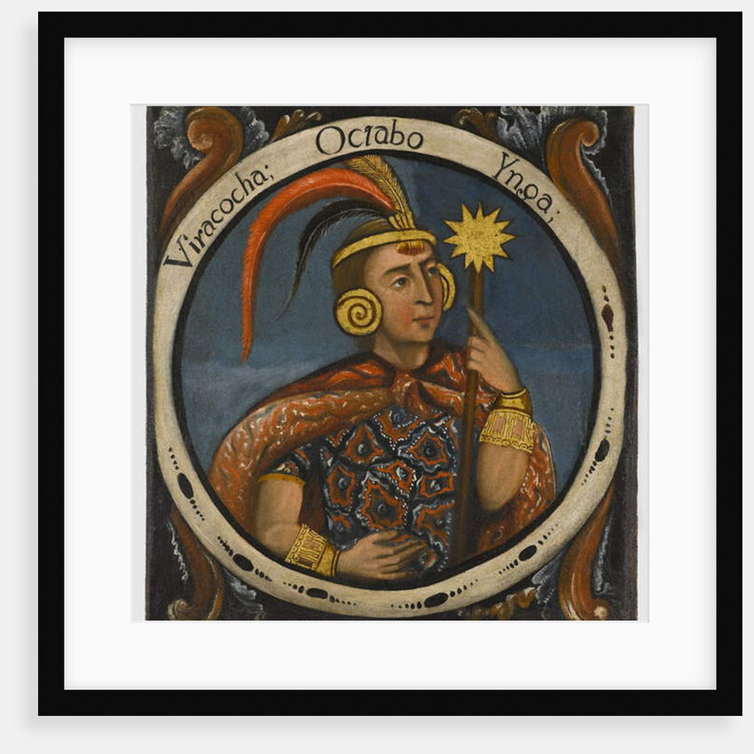 Viracocha, Eighth Inca Kings, mid 18th century by School Peruvian