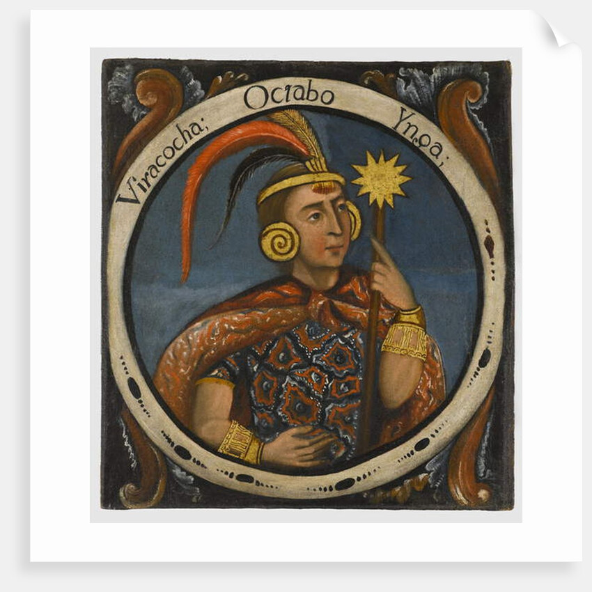 Viracocha, Eighth Inca Kings, mid 18th century by School Peruvian