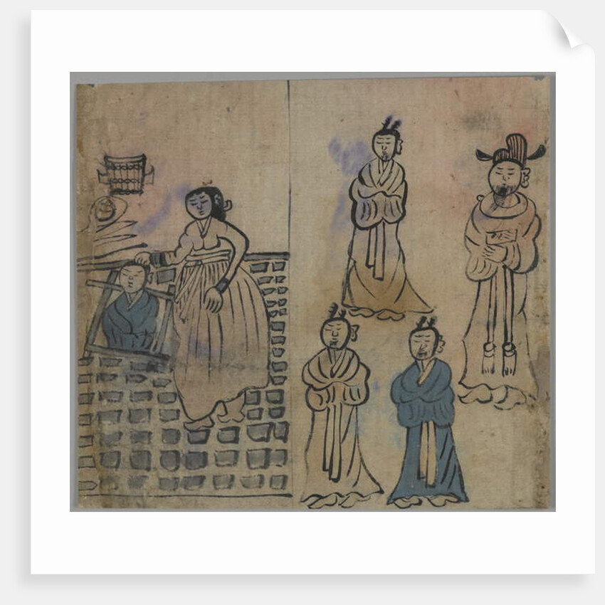 Genre Scene, 1 of 4, 19th century by Korean School