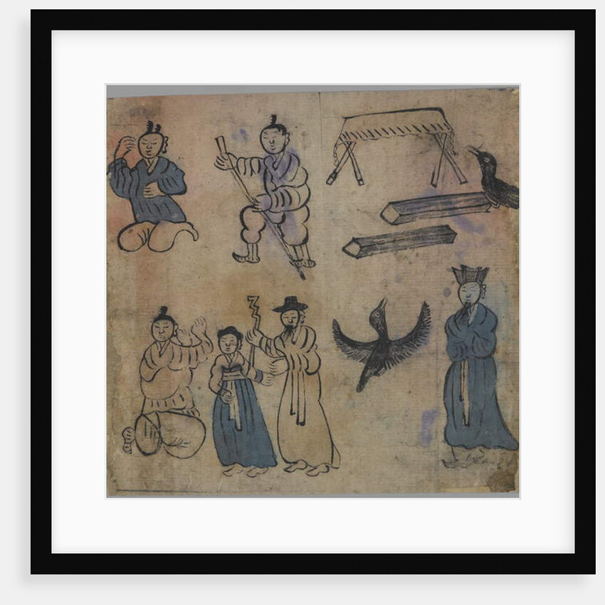 Genre Scene, 1 of 4, 19th century by Korean School