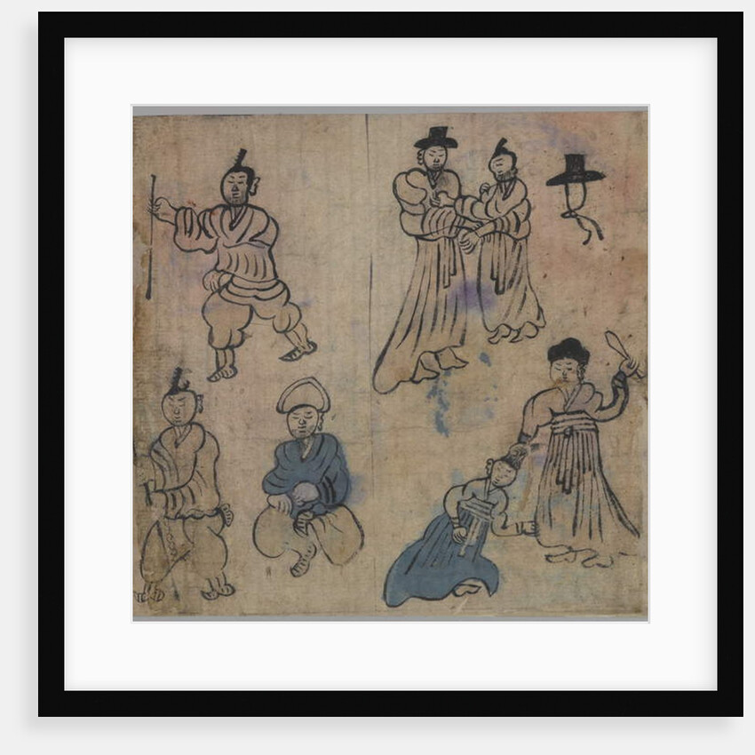 Genre Scene, 1 of 4, 19th century by Korean School