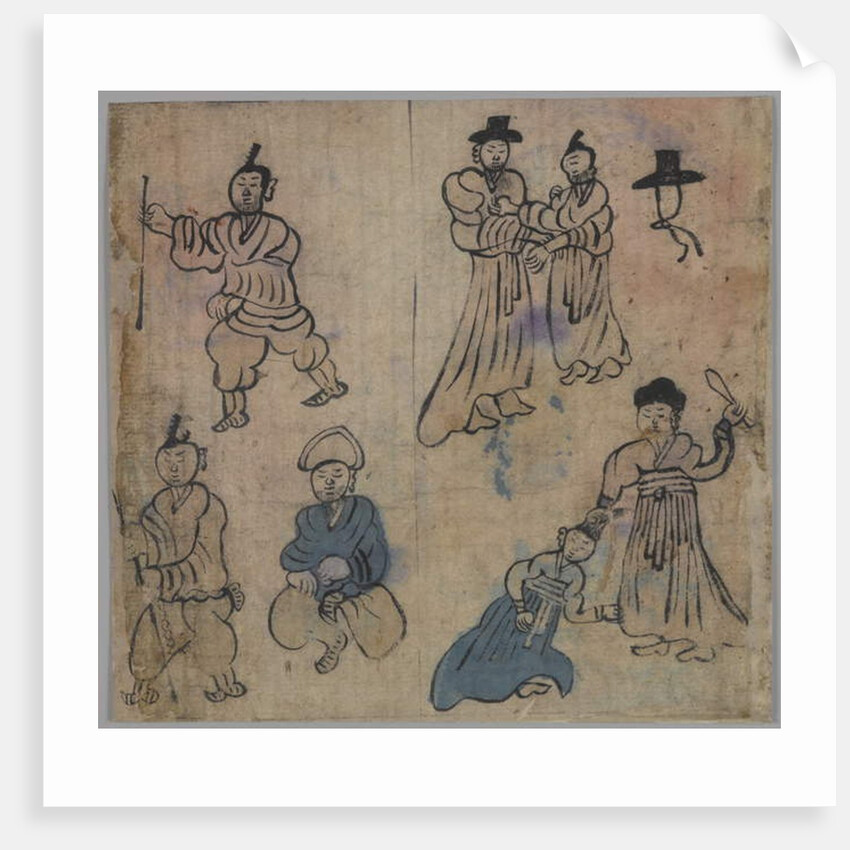 Genre Scene, 1 of 4, 19th century by Korean School