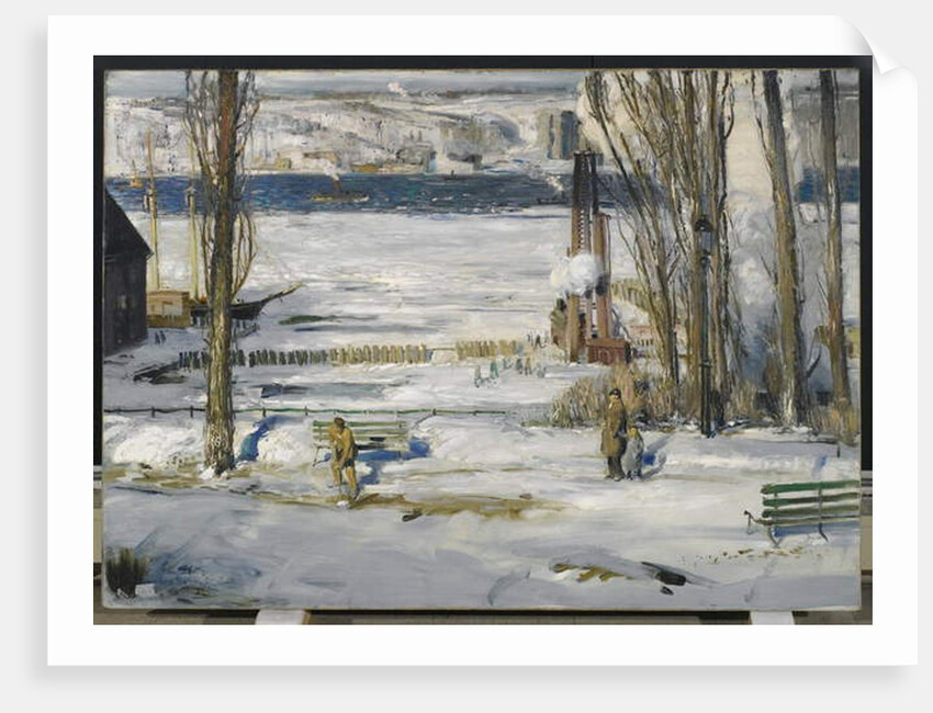 A Morning Snow--Hudson River, 1910 by George Wesley Bellows