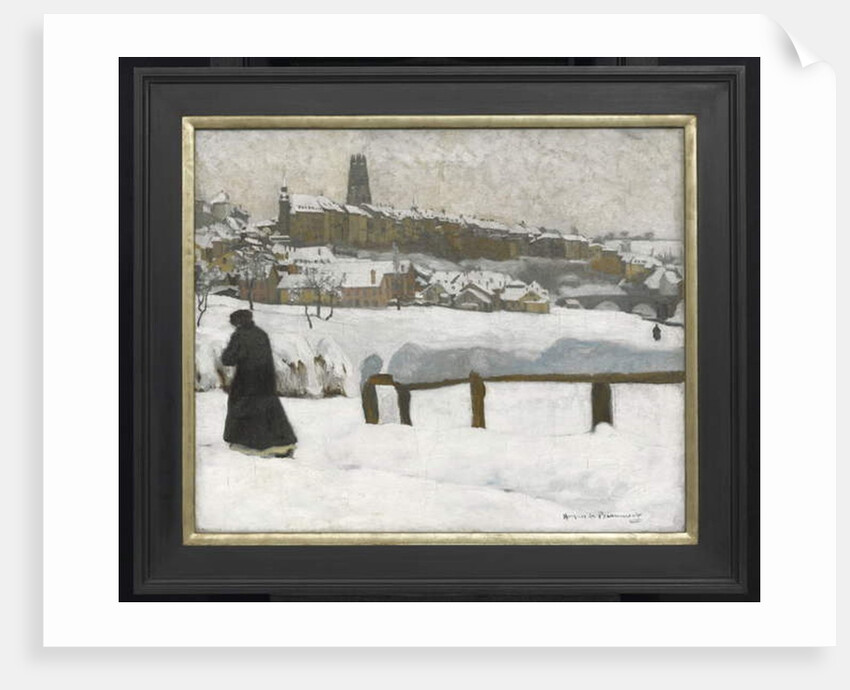 Freiburg in the Snow, c.1920 by Hugues de Beaumont