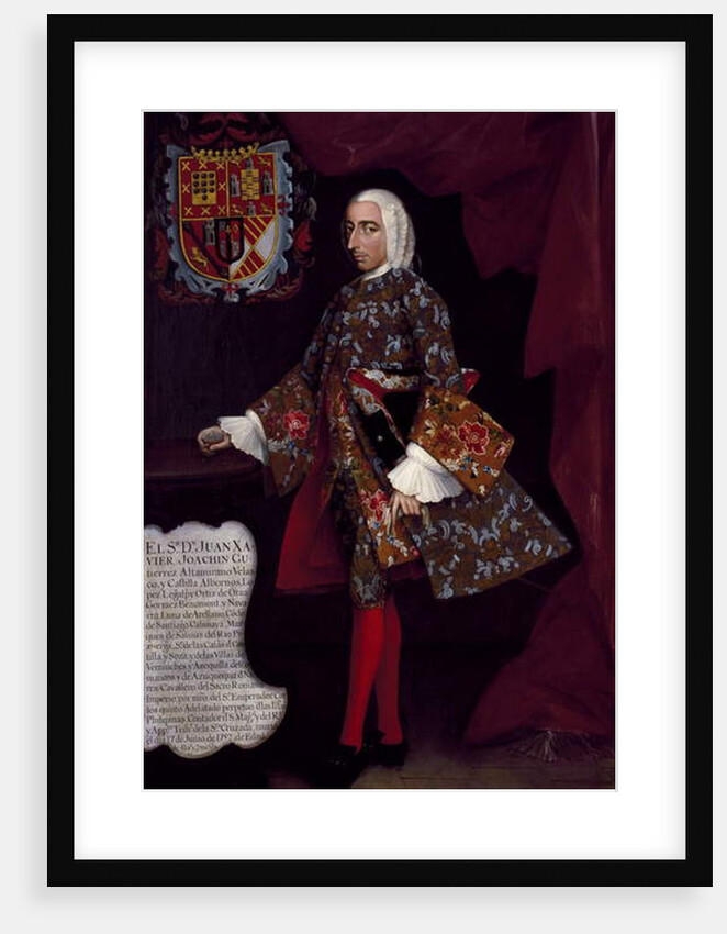Don Juan Xavier Joachín Gutiérrez Altamirano Velasco, Count of Santiago de Calimaya, 1752 by Miguel Cabrera