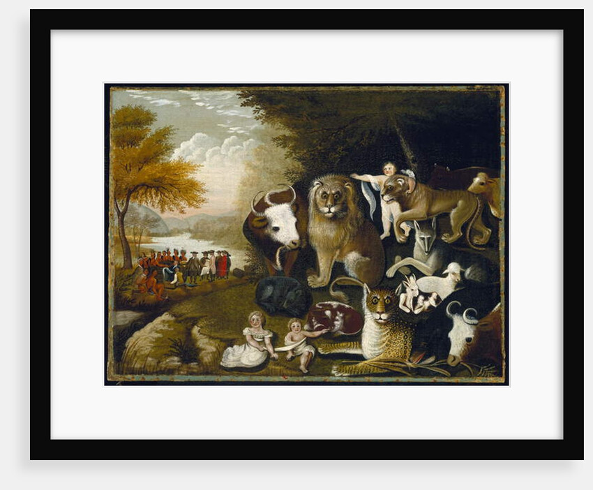 The Peaceable Kingdom, c.1833-34 by Edward Hicks