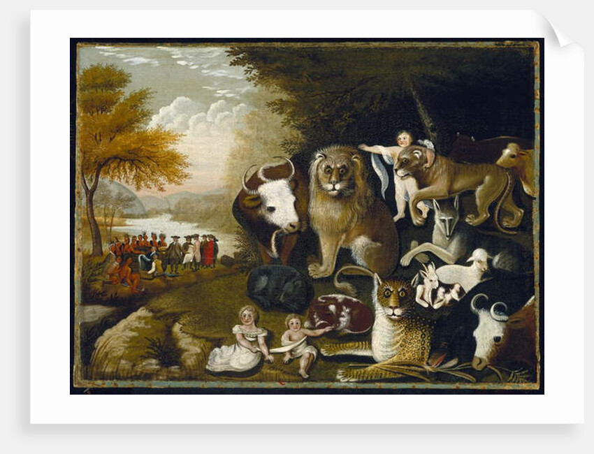 The Peaceable Kingdom, c.1833-34 by Edward Hicks