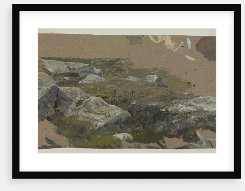 Study of Rocks, 1870s-1880s by William Trost Richards