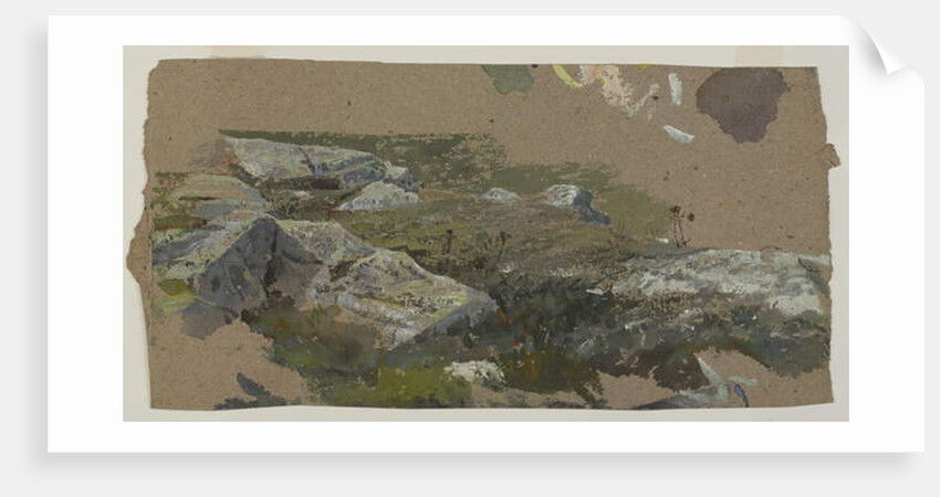 Study of Rocks, 1870s-1880s by William Trost Richards