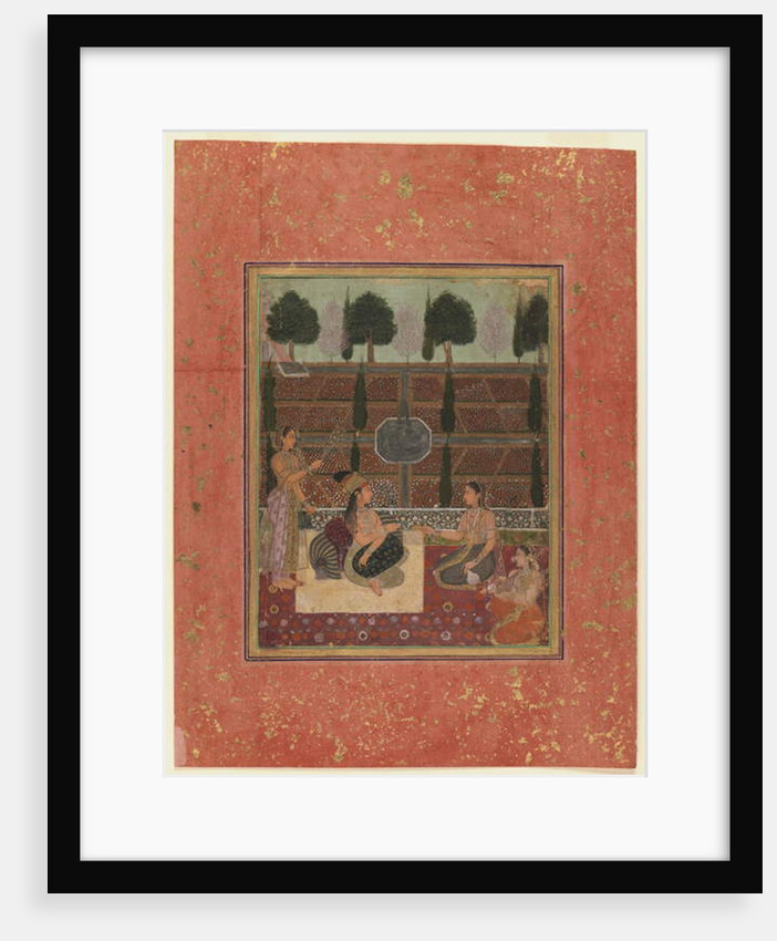 Ladies on a terrace, Mughal Style, c.1700-10 by Indian School