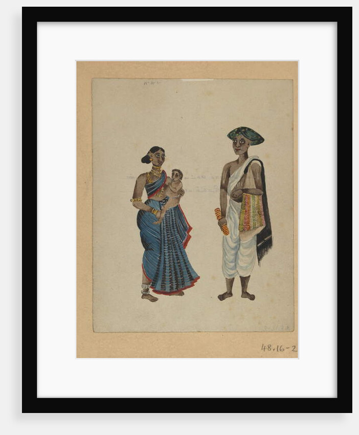One of a set of nine images showing Indians in different professions by Indian School