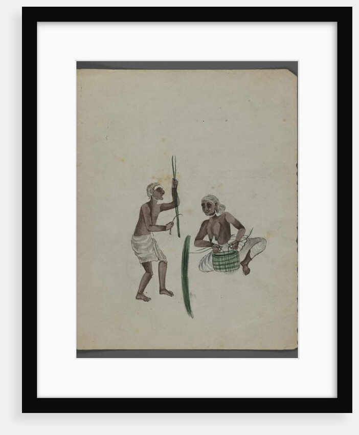 One of a set of nine images showing Indians in different professions by Indian School