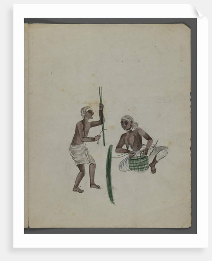 One of a set of nine images showing Indians in different professions by Indian School