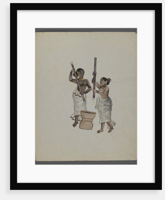 One of a set of nine images showing Indians in different professions by Indian School