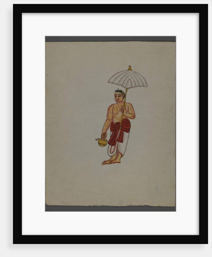 One of a set of nine images showing Indians in different professions by Indian School