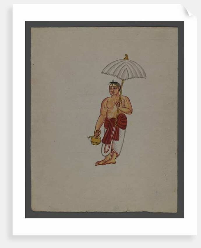 One of a set of nine images showing Indians in different professions by Indian School