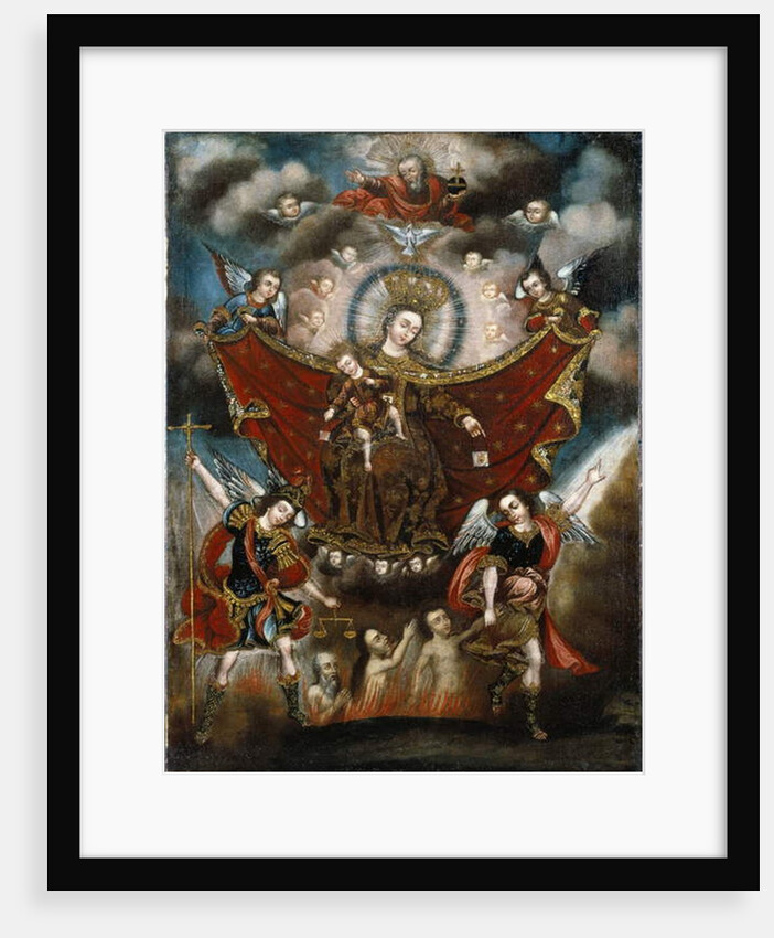 The Virgin of Carmel Saving Souls in Purgatory by Diego Quispe (circle of) Tito