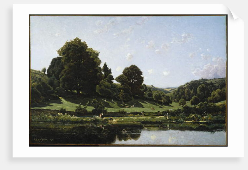 A Meadow in the Bourbonnais, Morning, 1876 by Henri-Joseph Harpignies