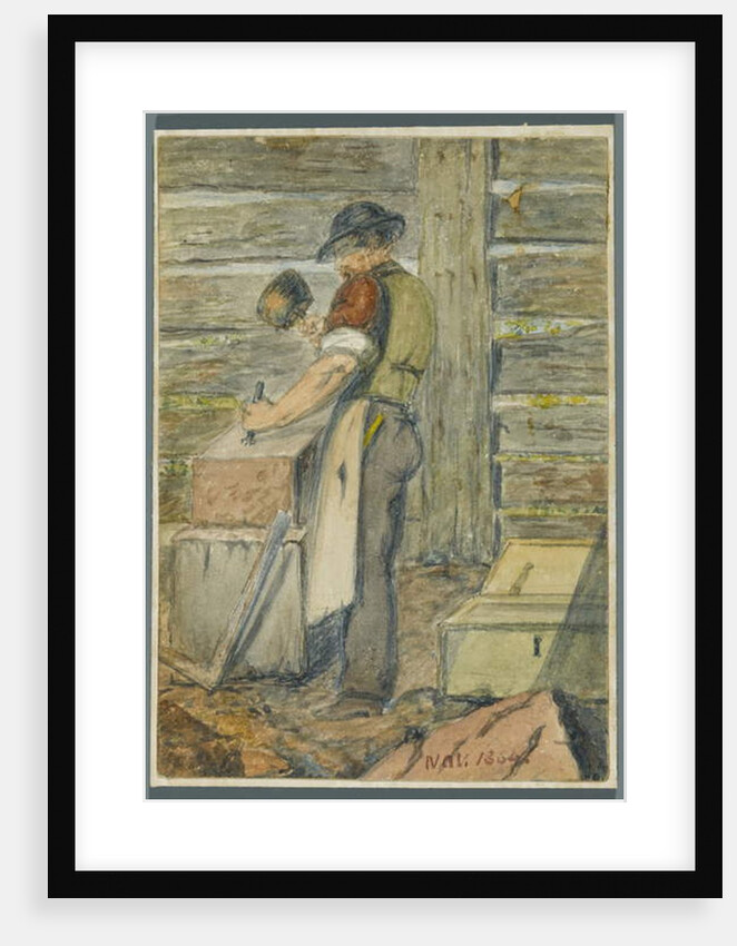 Stone Worker, 1864 by Karl L.H. Mueller