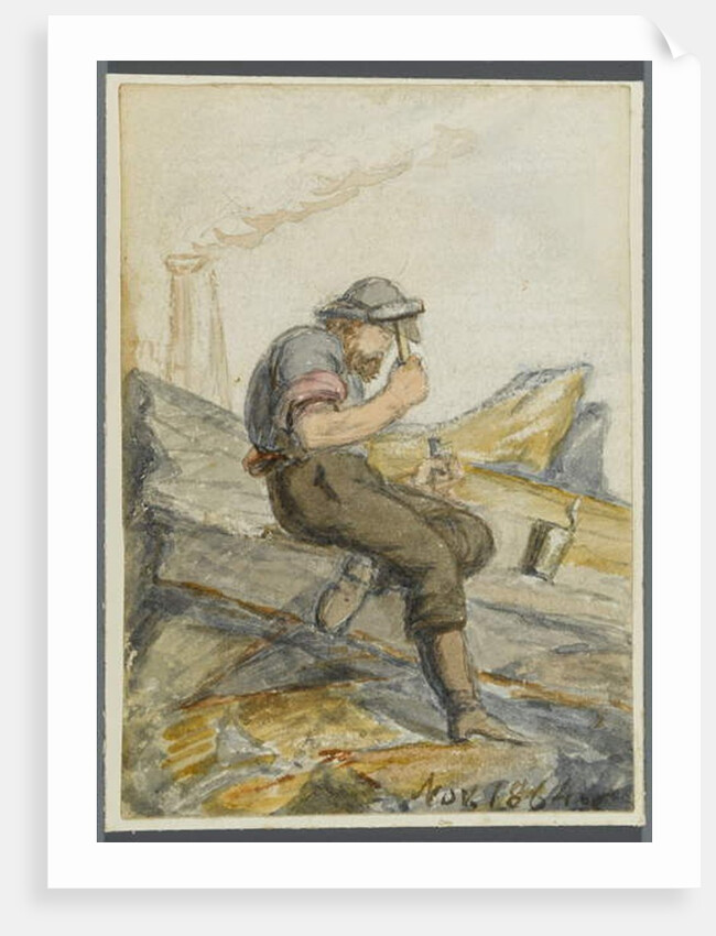 Stone Worker, 1864 by Karl L.H. Mueller