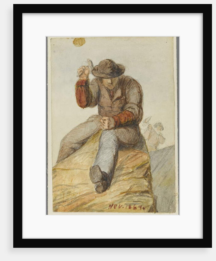 Stone Worker, 1864 by Karl L.H. Mueller