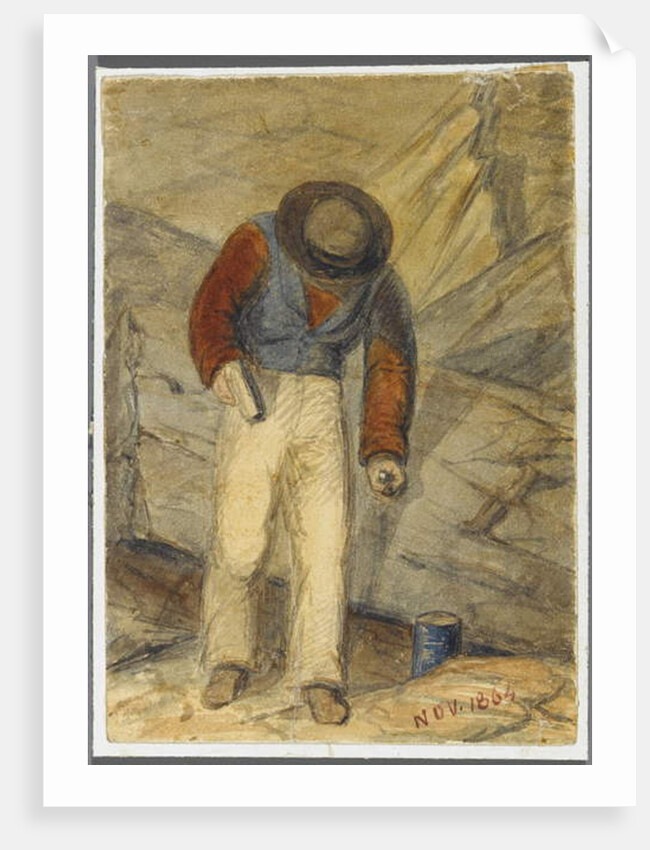 Stone Worker, 1864 by Karl L.H. Mueller